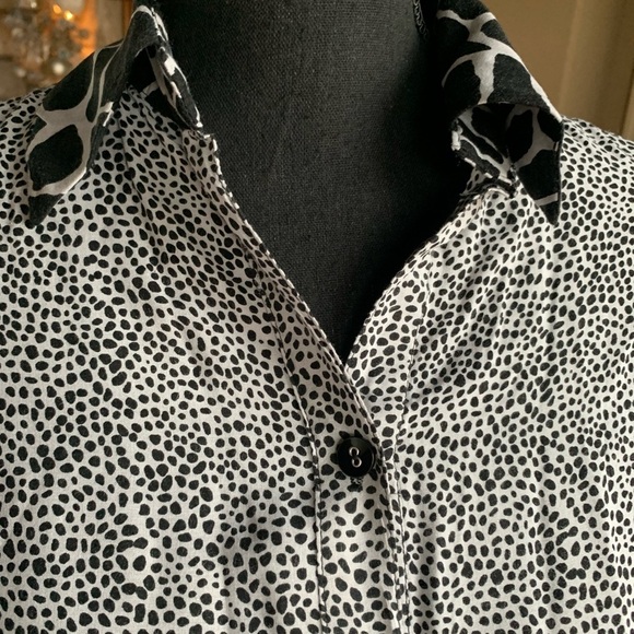 Mischa Animal Print Apparel Button Down Shirt - Picture 3 of 10
